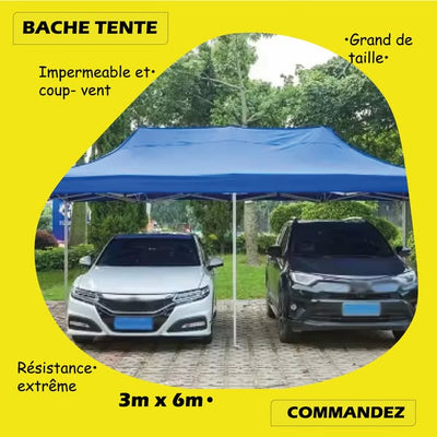 Bâche Tente 3m x 3m : En promo 24H