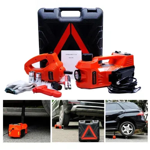 Live Cric- Kit d'urgence essentiels pour la réparation automobile🛠️ - Cric hydraulique électrique 12V pour voitures