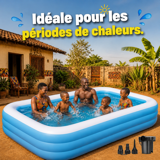 Piscine Gonflable Familiale XXL Pour les Vacances : EN PROMO 24H