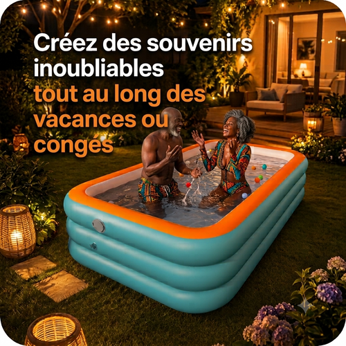 Piscine Gonflable Familiale XXL Pour les Vacances : EN PROMO 24H