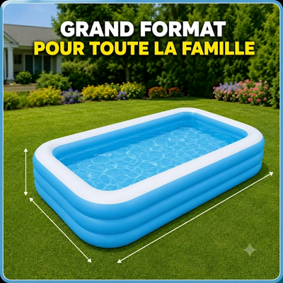 Piscine Gonflable Familiale XXL Pour les Vacances : EN PROMO 24H