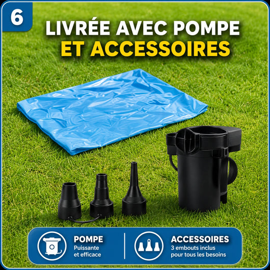 Piscine Gonflable Familiale XXL Pour les Vacances : EN PROMO 24H