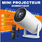 Projecteur HY300 Plus 210ANSI 720P Support 4K Mini projecteur domestique Android 11