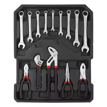 Rbi -Mallette à outils 499 pièces ensemble d'outils de réparation à domicile à 4 couches en aluminium
