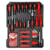 Rbi -Mallette à outils 499 pièces ensemble d'outils de réparation à domicile à 4 couches en aluminium