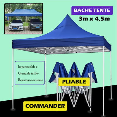Bâche Tente 3m x 3m : En promo 24H