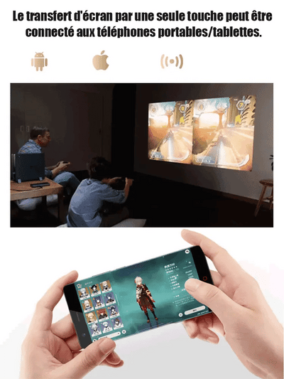 Mini projecteur LED portable HAUTE QUALITÉ avec haut-parleur intégré