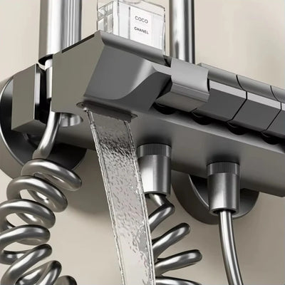 Colonne de douche intelligente à température constante à effet pluie 4 en 1