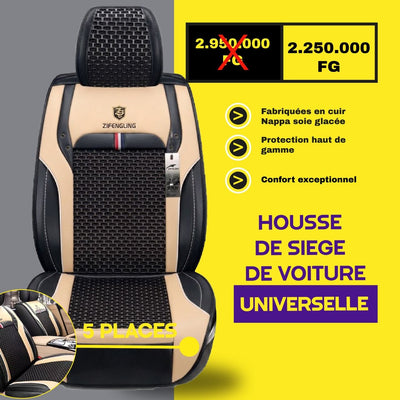 Fb- V2 - conakry - Housses de Siège Universelles 5 Places en Cuir