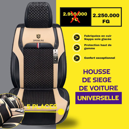 Housses de Siège Universelles 5 Places en Cuir