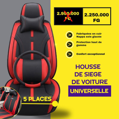 Fb- V2 - conakry - Housses de Siège Universelles 5 Places en Cuir