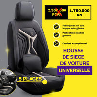 TIKK - conakry - Housses de Siège Universelles 5 Places en Cuir