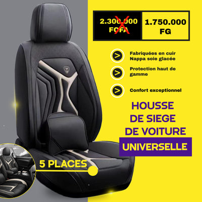 FB-Cr- Housses de Siège Universelles 5 Places en Cuir